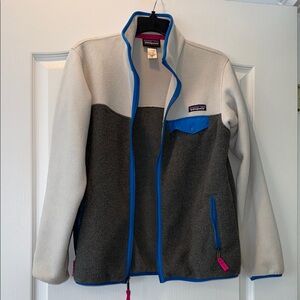 NWOT Vintage Patagonia Synchilla Cream and Gray Jacket - Women’s Medium